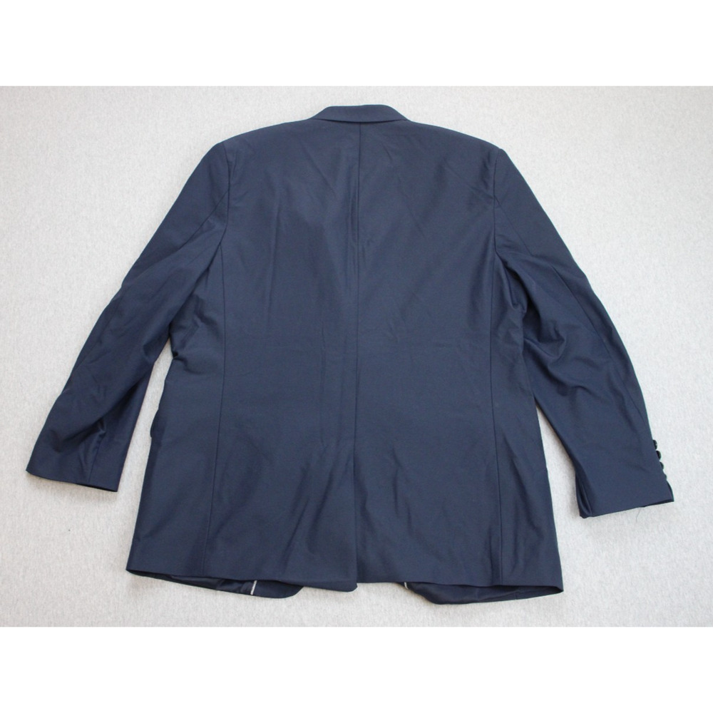 Calvin Klein Blazer Mens Size XL Navy Blue Stretch Slim Fit 2 Button Lined - Picture 3 of 11